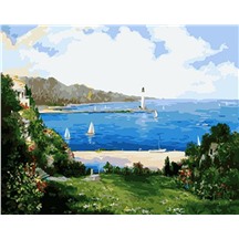 Картина для рисования по номерам "Морской пляж" арт. GX 4577 m