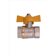 Кран 3/4 шаровый г/г для газа латунный, бабочка