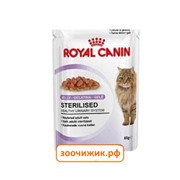 Влажный корм Royal Canin Sterilised для кошек (для стерилизованных) кусочки в желе (85 гр)