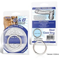 BlueLine Steel Cock Ring, 4,5 см
Стальное эрекционное кольцо