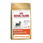 Сухой корм Royal Canin Miniature Schnauzer для собак (миниатюрных шнауцеров от 10 месяцев и старше) (500г)