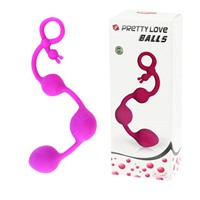 Baile Pretty Love Balls, 25 см
Анальные шарики с петлей для извлечения