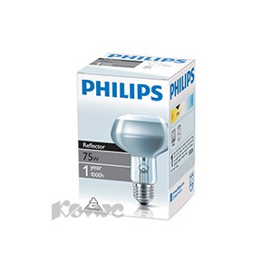 Электрич.лампа Philips рефлект. R80 75W E27 25D (30)