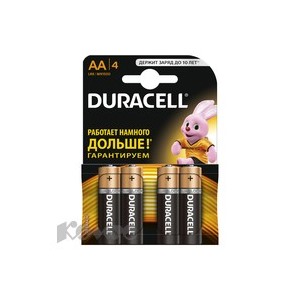 Батарея DURACELL АА/LR6-4BL BASIC бл/4