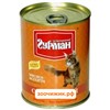 Консервы Четвероногий гурман для кошек "Мясное ассорти" с языком (340 гр)