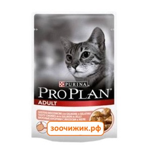 Влажный корм Pro Plan для кошек лосось (85 гр)