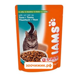 Влажный корм Iams Pouch для кошек тунец (100 гр) (0980)