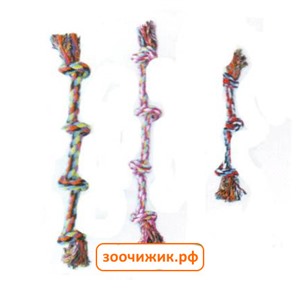 Игрушка Triol XJ0041 15" веревка цветная 3 узла 140-150г