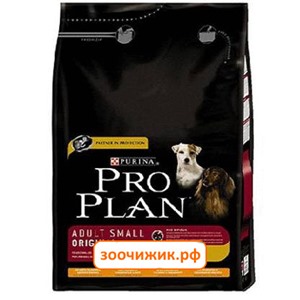 Сухой корм Pro Plan для собак (для мелких пород) курица+рис (3 кг)