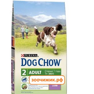 Сухой корм Dog Chow adult для собак, ягненок (2.5кг)