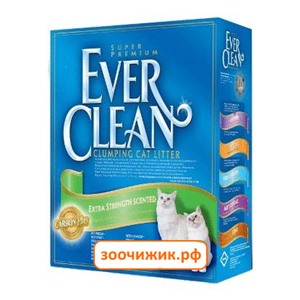 Минеральный комкующийся наполнитель Ever Clean "Extra Strength Scented" для кошек 6кг