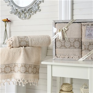 DAMASK KOZALI (св.абрикос) 50x90-70х140 Комп. полотенец