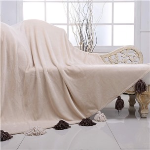 Tassel №3 (беж) Плед 220х230