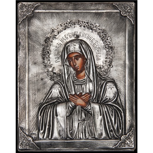 Живописная Икона "Божьей Матери Молящаяся"