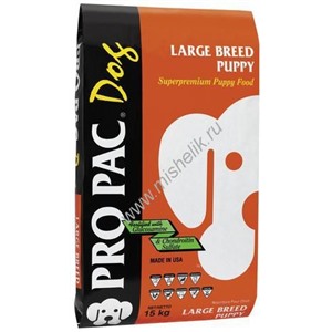 PRO PAC Large Breed Puppy 20 кг для щенков крупных пород (1х50)