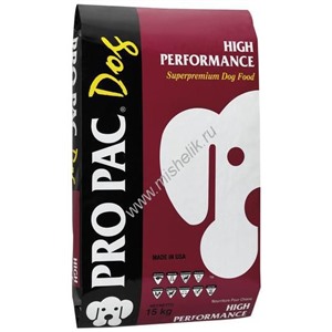 PRO PAC High Performance 7,5 кг для активных собак (1х126)
