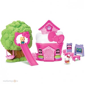Игровой набор 004345НК Школьный дворик 2 фигурки,аксесс. Hello Kitty 