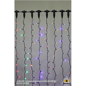  Sneha A-054 MIX светодиодный занавес 2х3м (30х20)LED провод черный
