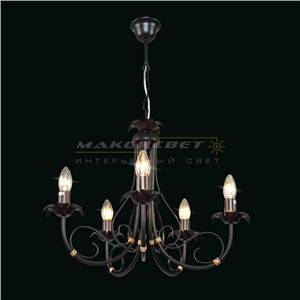 				Maxisvet Ковка 2-4305-5-BK+BR E14 Люстра