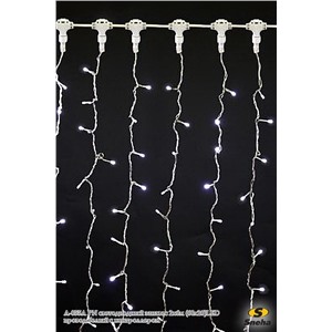  Sneha A-055A PN светодиодный занавес 2х6м (60х20)LED провод белый с контроллером