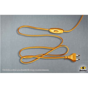  Sneha WIRE+304 switch 1,8m (2x0,75) GD шнур с выключателем