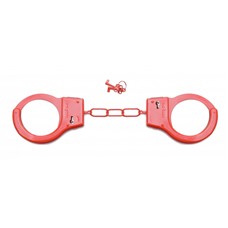 Красные металлические наручники SHOTS TOYS Red
