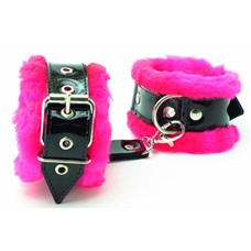 Оковы на ноги с розовым мехом BDSM Light