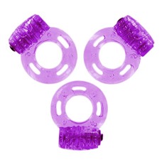 Набор из трех виброколец Pleasure Rings Purple