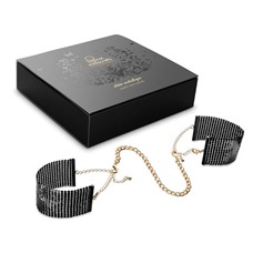 Чёрные дизайнерские наручники Desir Metallique Handcuffs Bijoux