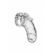Мужской пояс верности №3 Transparent 4.5 Inch SH-MCG003TRA