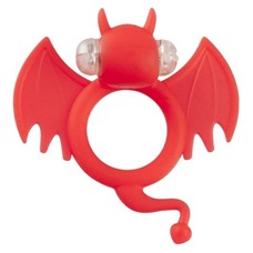 Красное эрекционное кольцо Devil Bat