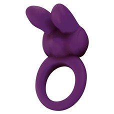 Фиолетовое эрекционное кольцо EOS THE RABBIT C-RING