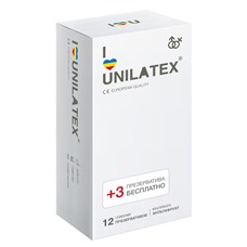 Разноцветные ароматизированные презервативы Unilatex Multifruit  - 12 шт. + 3 шт. в подарок