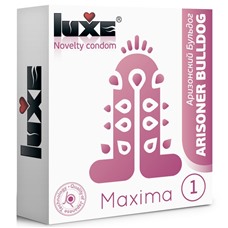 Презерватив Luxe Maxima WHITE  Аризонский Бульдог  - 1 шт.
