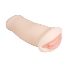 Вибрирующий мастурбатор-вагина с нежными губками Lily - 18 см.