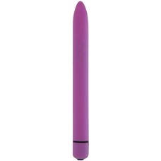 Фиолетовый тонкий вибратор GC Slim Vibe - 16,5 см.