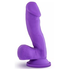 Фиолетовый фаллоимитатор Juicy - 17,8 см.