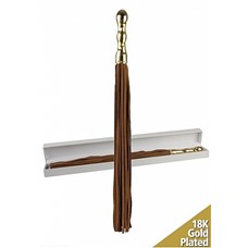 Плетка Luxury Whip18k-Gold plated Brown SH-OULM009
