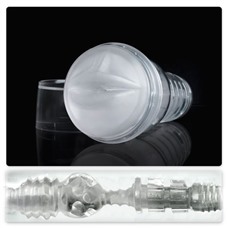 Прозрачный мастурбатор-ротик Fleshlight - Ice Mouth Crystal