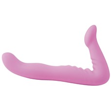 Розовый безременной фаллоимитатор-страпон 8  Strapless Strap-On - 20,3 см.