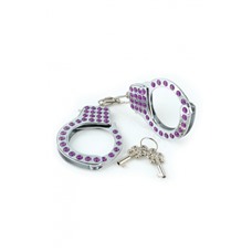 Наручники со стразами FF FANCY CUFFS PURPLE 381412PD