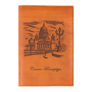Ежедневник большой Санкт-Петербург в кож.облож. недатир. (коричн.)