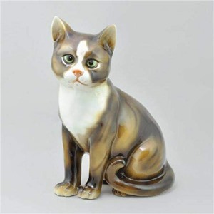 Статуэтка Кошка коричневая 