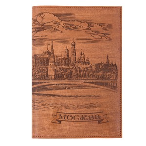 Ежедневник большой Москва в кож.облож. недатир. (коричн.)