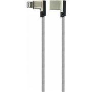 Кабель OLMIO (038654) Apple 8-pin серый 1 м, угловой