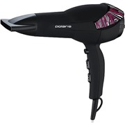 Фен POLARIS PHD 2083Ti, черный/зебра 2000 Вт, ионизация, расческа, футляр