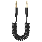 Кабель Deppa (72155) AUX 3.5(m)-3.5(m), витой 1.2 м, черный