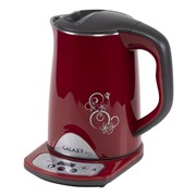 Чайник GALAXY GL 0340 красный 1800Вт, 1.5 л, металл+пластик, выбор темп. нагрева