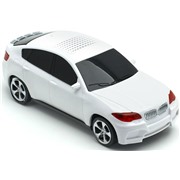 Портативная акустика Машинка BMW X6 белая (USB,microSD,AUX)
