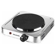 Плитка электрическая WILLMARK HP-1015S нерж.сталь 1 конф.,1000Вт, чугун